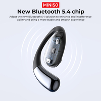 Écouteurs et Casque Miniso M96 TWS Sans Fil Bluetooth 5.4 avec Écran Tactile, Réduction du Bruit, Casque Sportif de Traduction