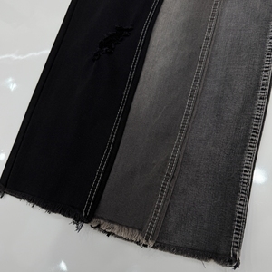 Tissu en jean respirant en mélange de lyocell sergé élastique pour vêtements d'été - Product Image 1