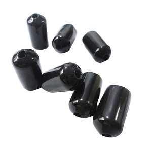 PVC vòng tùy chỉnh lỗ Đen Phích cắm cao su <span class=keywords><strong>Stopper</strong></span> dây nhựa tay áo cho cáp - Product Image 1