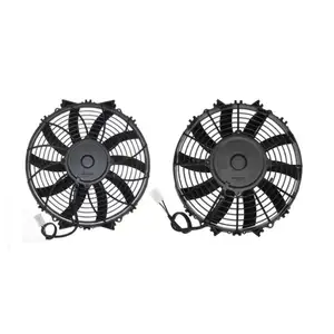 Aangepaste 12V 24V 80W 120W 07 ''09'' 10 ''12'' 14 ''16 'Inch Plastic Auto Radiator Koelventilator Voor Jeep