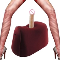 Automatische Sex Machine Gun mit 2 Dildo und Fernbedienung, Shock Erotic Masturbation Sex Möbel Kissen für Frauen Lesben