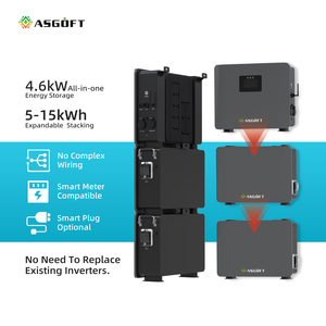Paquete de Baterías LiFePO4 Todo en Uno de 51.2V 15kWh 10kWh 5kWh con Inversor Solar Híbrido de 4.6kW, IP65, CAN, BMS Inteligente y Alimentación CA - Product Image 1