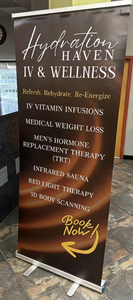 Custom Roll Vinyl <b>Banner</b> High Quality HD Print Aluminum Alloy Frame Portable Retractable for Shop Opening Event Brand Display - Product Image 4