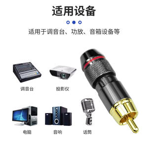 Conector de Audio RCA Monster Chapado en Oro, Tipo Lotus, Macho, de 3.18mm, para Montaje en Panel - Product Image 4