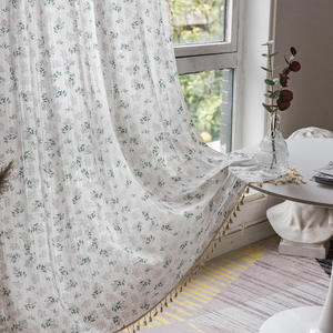 <span class=keywords><strong>Lilla</strong></span> pizzo cavo stampa cotone nappa bovindo tende oscuranti piccola cucina balcone ospedale Hotel mantovane tende - Product Image 2