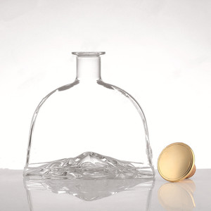 Botella de vidrio de uso general de 750ml para fabricantes al por mayor, polvo blanco, marca multifuncional para Brandy Xo, whisky, ron, ginebra - Product Image 2