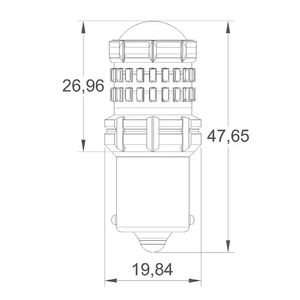 Vendita calda luce di direzione per auto lampadina del freno a LED 3014 44smd S25 1156 1157 BAY15D 7443 7440 <span class=keywords><strong>W21</strong></span> <span class=keywords><strong>5W</strong></span> T20 3157 T25 Canbus retromarcia lampada posteriore DRL - Product Image 5
