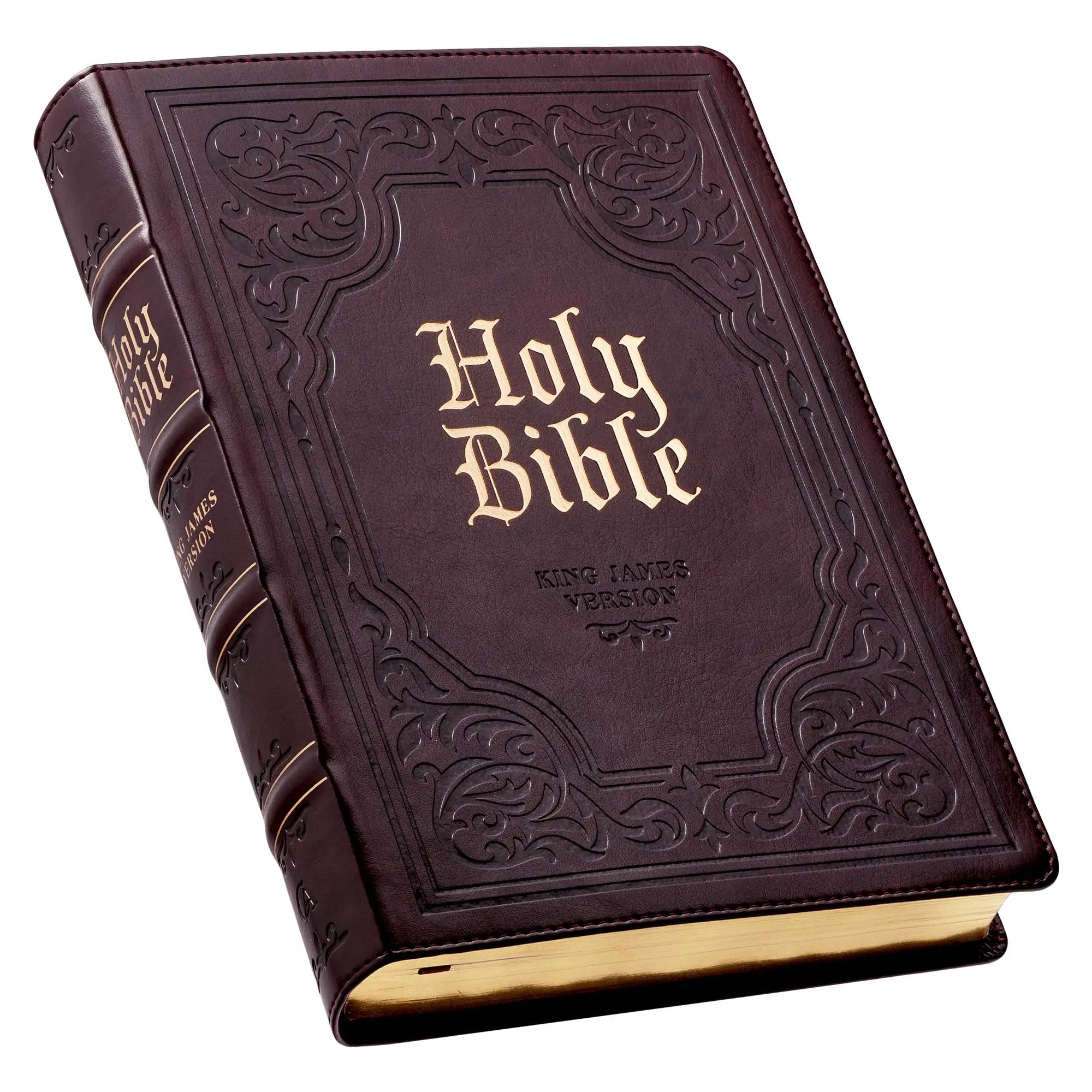 Giant Print Full-Size Faux Pu Leather Christian English Holy Bible