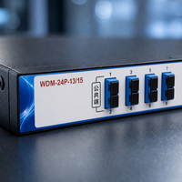 Multiplexeur à fibre optique double fenêtre 1310/1550 nm sans alimentation, équipement de transmission BIDI à fibre unique montable en rack 1U