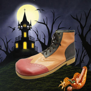 Chaussures de scène de luxe pour clown, en PU, à bout large, pour cosplay de Joker, Halloween, fête, semelle extérieure en caoutchouc durable - Product Image 2