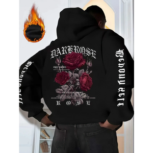 Sweat-shirts à capuche de qualité supérieure 100% coton avec impression puff 450 g/m², logo Spiderring, style Y2K, pull-over décontracté pour hommes - Product Image 1