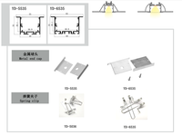 Profil architectural linéaire à flasque et enfoncé de profil en aluminium de LED pour la LED allumant 65*35mm