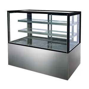 Stainless Steel Base 2 layers 1.2m Cake Pastry Refrigerator Showcase Cake Display