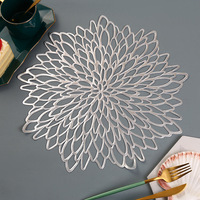 Boho Rose or vinyle rond antidérapant tapis de Table tampons napperons mariage pour Table à manger de luxe accessoires de cuisine