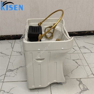 Kisen อ่างน้ำทองแบบพกพาหัวจมสปาแชมพูอ่างล้างจานพร้อมถังน้ำ50L อ่างล้างจานพร้อมระบบหมุนเวียนของน้ำ - Product Image 4