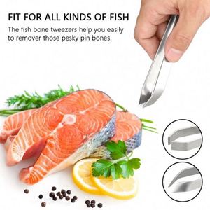 Utensilios de Cocina en Oferta, Pinzas para Pescado de Acero Inoxidable, Pinzas para Alimentos con Puntas Dentadas, Juego de Pinzas para Cocinar - Product Image 6