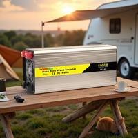 Onduleur hors réseau à onde sinusoïdale pure haute puissance 6000W, onduleur haute fréquence 24V pour véhicule, 12V/48V/110V/220V pour moteur et climatiseur