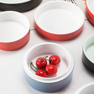 Melamine Square <b>Plates</b> With White Interior For Snacks And Cold Dishes Commercial Use Stackable Design - Product Image 4