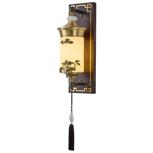 Lámpara de pared de estilo chino, control de interruptor Led E27 para dormitorio, sala de estar, entrada, iluminación decorativa Retro - Product Image 3