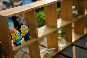 10 compartimentos, armario de almacenamiento colgante montado en la pared, estante de decoración, portavasos de café, estante de exhibición de muñecas de juguete - Product Image 2