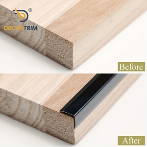Decortrim nhôm hợp kim vàng bảo vệ tường gạch góc bảo vệ cắt dải chống va chạm gạch tường hoàn thiện góc dòng - Product Image 3