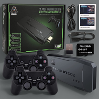 Nouvelle Console M8 2025 – Clé de Jeu Double Sans Fil 2.4G avec Émulateurs 4K pour FC GB GBC, Console TV avec Stockage Vidéo 64 Go