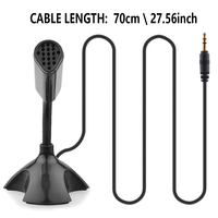 Bilgisayar Kullanımı için Taşınabilir 3,5 mm Kondenser Kablolu Konferans Mikrofonu Hafif Çok Yönlü USB-2B Modeli