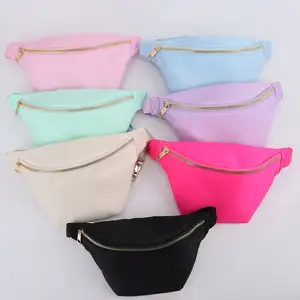 Verão Personalizado Mulheres Nylon Fanny Pack Cintura Bolsa Bolsa Para As Mulheres Chest Bag Crossbody Cute Belt Sport Bag Para Meninas