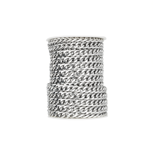 Catena Metallica Ilan 3mm 17.5m Colore Argento per Creazione di Gioielli - Product Image 2