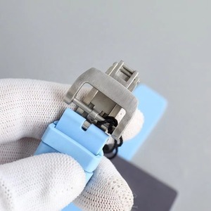 Fashion Bucket Shaped Blue Ceramic Women's Automatic Mechanical <b>Watch</b> <b>Diamond</b> Inlaid Luxury Dial High Quality <b>Watch</b> - Product Image 4