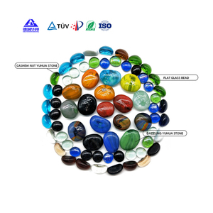 Colore sfuso lucido Yuhua pietra prezzo naturale ciottolo <span class=keywords><strong>giardino</strong></span> acquario modello di colore del paesaggio perline di vetro prezzo pavimentazione in pietra - Product Image 2