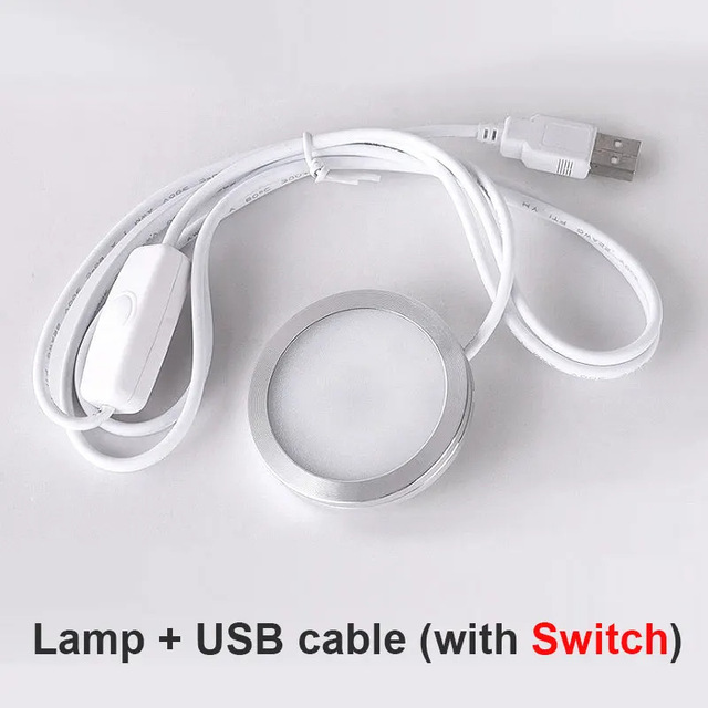 3D Printing DIY Model LED Lamp Kit With On/off Switch Fit Cylindrical Ball Lamp NOT Include Print Part