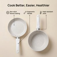 Mini bébé complémentaire alimentaire pot ensembles avec four électrique antiadhésif en alliage d'aluminium santé maison cuisson ustensiles de cuisine