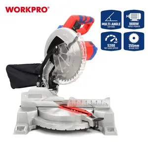 WORKPRO 255MM 10Inch Professional Electric Miter Saw Multi-Cutting Miter Saw Power Cutting Tool Machine Compound Miter Saw