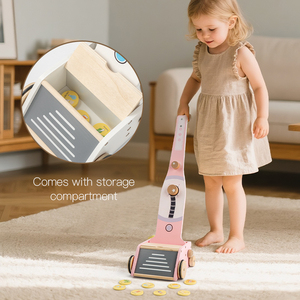 Set <span class=keywords><strong>Giocattolo</strong></span> <span class=keywords><strong>Aspirapolvere</strong></span> in Legno di Alta Qualità, Set per Pulizie Domestiche, Giocattoli per Bambini per Giochi di Ruolo - Product Image 6