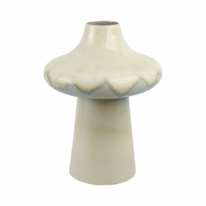 Vaso moderno a forma di fungo in ceramica, vaso decorativo per fiori, per soggiorno, decorazione per la casa, design in ceramica. - Product Image 3