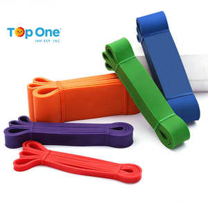 TopOne Fitness entraînement élastique butin Logo personnalisé exercice TPE bandes de hanche bandes de résistance ensemble de bandes de boucle Yoga Gym pour le sport - Product Image 5