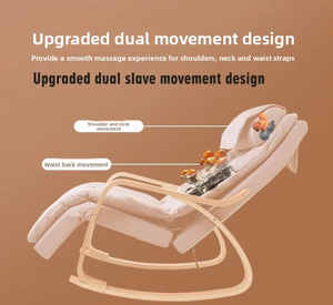 Sillón de Masaje Moderno para Sala de Estar, Sillón Reclinable Tapizado y Cómodo con Base de Madera Sólida - Product Image 3