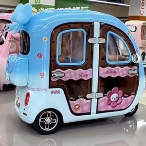 Triciclo Elettrico Personalizzato con Cabina Chiusa, Mini Scooter a <span class=keywords><strong>3</strong></span> <span class=keywords><strong>Ruote</strong></span>, Motore Differenziale 600W, Batteria al Litio, Design Carino per Donne - Product Image 3