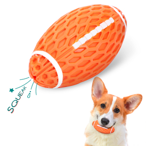 Nobiltà giocattolo interattivo per cani palla carina in plastica e giocattoli per cani da Rugby per gatti e animali domestici - Product Image 1
