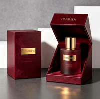 Flacon de parfum givré 30ml 50ml 100ml avec couvercle doré, impression d'étiquette personnalisée, élégant contenant de parfum, fournisseur de parfums de marque privée