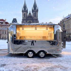 Ventes chaudes Camion de restauration rapide fantaisie Gaufres Crêpes Desserts Pancakes Donuts Glaces Remorque de vente de nourriture avec <span class=keywords><strong>machine</strong></span> à pop-corn - Product Image 1