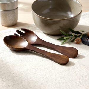Ha Le Timeless Kitchenware, ensemble d'ustensiles de cuisine en bois d'acacia durable, 4 pièces, très vendu, compatible four et micro-ondes, lavage à la main uniquement - Product Image 1
