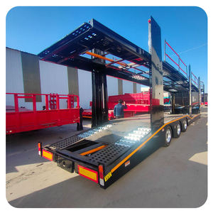 Semi-remorque porte-voitures en acier à 3 essieux haute capacité, très demandée, pour le transport de véhicules - Product Image 4