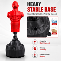 Mannequin de boxe autoportant en gros, sac de frappe en forme de corps humain pour entraînement MMA et kickboxing avec base stable