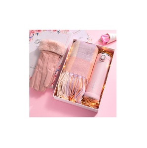 Nuovo prodotto unico popolare sciarpa calda tazza sottovuoto bambola coniglietto inverno matrimonio regali di natale set per donne e ospiti - Product Image 2