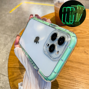 <span class=keywords><strong>Coque</strong></span> de téléphone <span class=keywords><strong>transparente</strong></span> antichoc avec cadre lumineux de couleur qui brille dans le noir pour <span class=keywords><strong>iPhone</strong></span> 16 15 14 13 12 <span class=keywords><strong>11</strong></span> Pro Max - Product Image 3