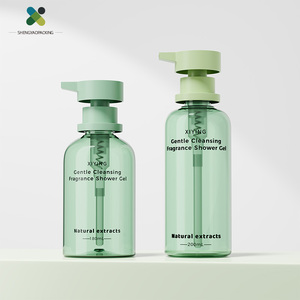 New Arrival Instock 180/<strong>200ml</strong> Amber clear Lotion <strong>Bottle</strong> with Rotate Pump for Shampoo Conditioner Cosmetic Plastic Packaging - Product Image 3