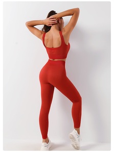 MAQVOB Ingrosso di Fabbrica Completo da Yoga a Costine <span class=keywords><strong>Senza</strong></span> <span class=keywords><strong>Cuciture</strong></span> Abbigliamento <span class=keywords><strong>Sportivo</strong></span> da Donna ad Asciugatura Rapida Set Aderente da Fitness e Corsa con <span class=keywords><strong>Reggiseno</strong></span> <span class=keywords><strong>Sportivo</strong></span> e Leggings - Product Image 6