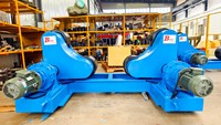 BOTA Industrieller Selbstausrichtender Schweißdreher mit Polyurethan- & Stahlrollen Hochbelastbare Rohrwalze 18-Monatige Garantie